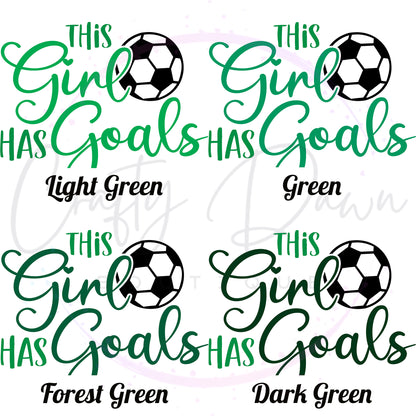 This Girl Has Goals Decal