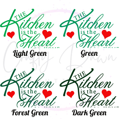 Kitchen Is The Heart Of The Home Decal