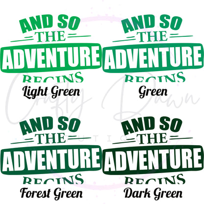 So The Adventure Begins Decal