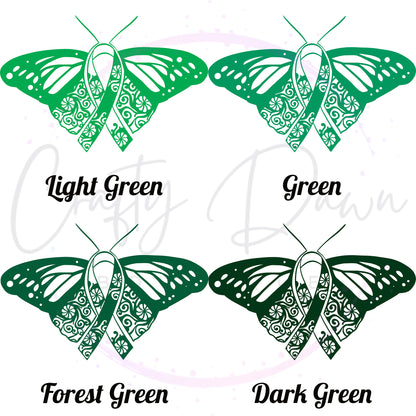 Ribbon Butterfly Decal