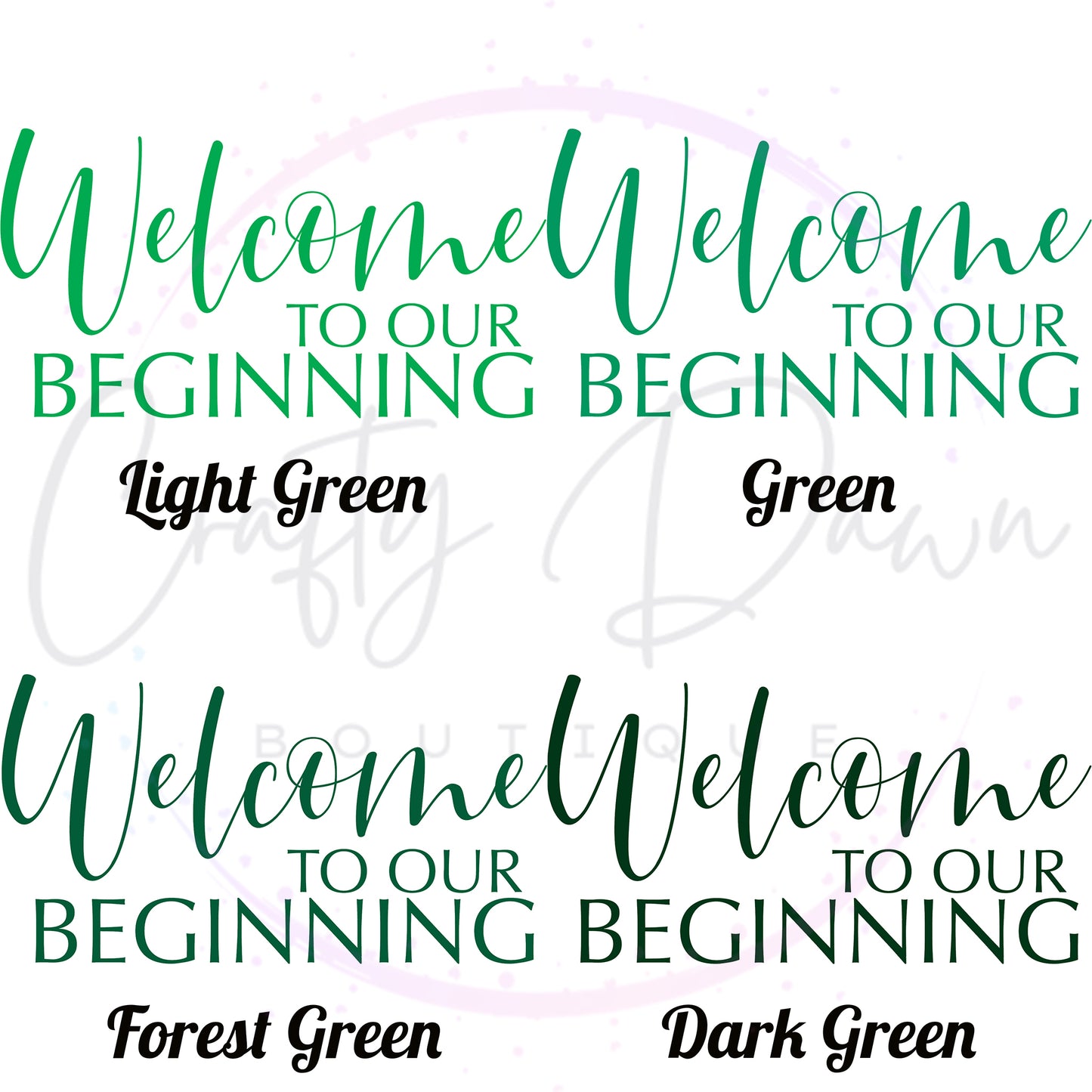 Welcome To Our Beginning Acrylic Wedding Sign