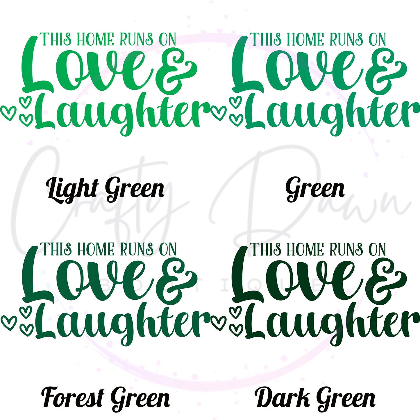 Love And Laughter Decal