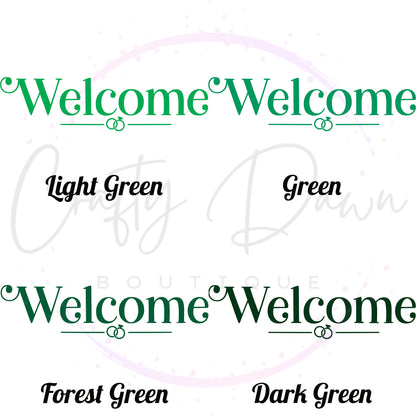 Welcome Acrylic Wedding Sign