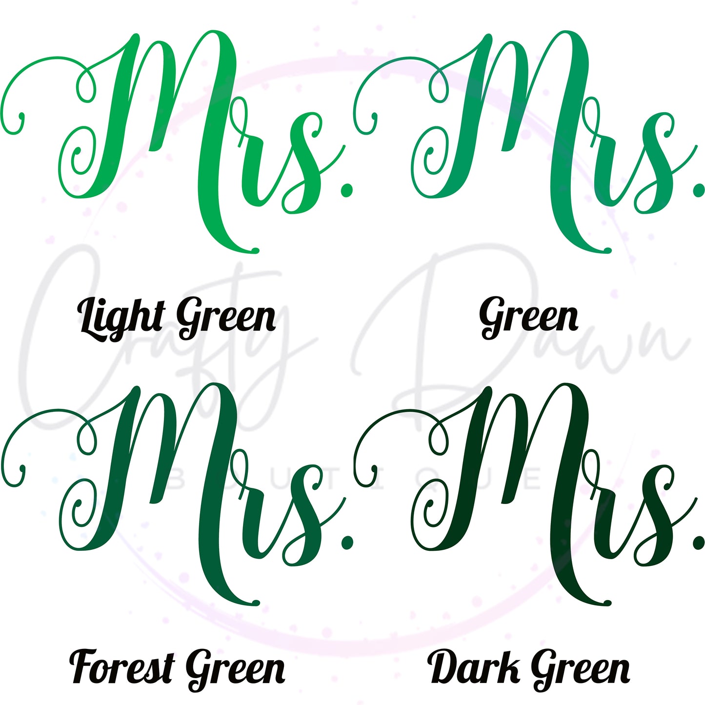 Mrs. Acrylic Wedding Sign