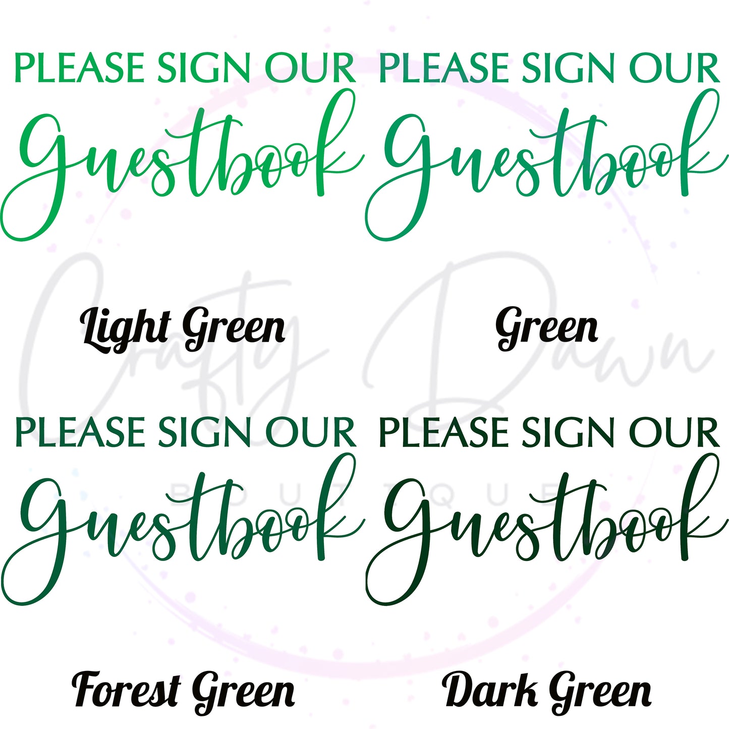 Please Sign Our Guestbook 2 Acrylic Wedding Sign