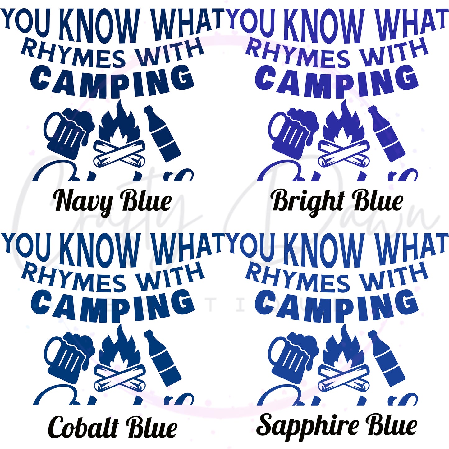 What Rhymes With Camping Decal