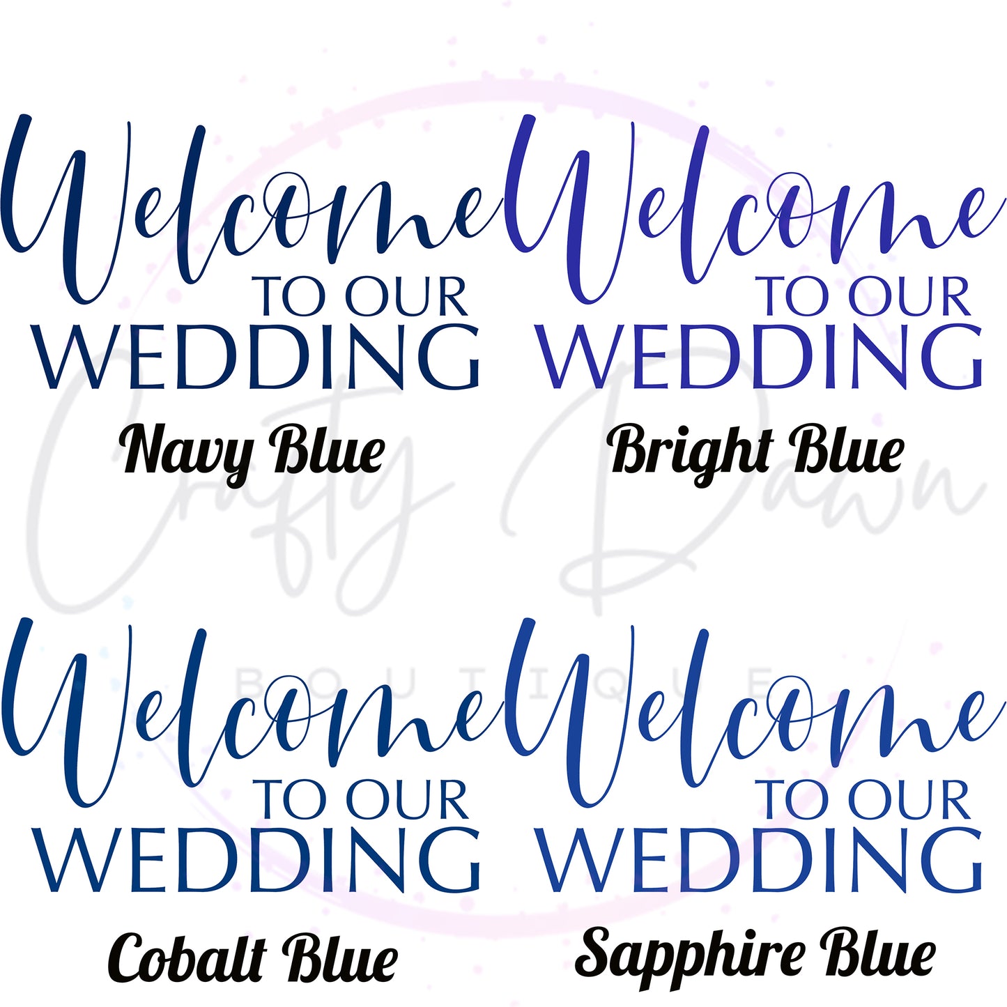 Welcome To Our Wedding Acrylic Wedding Sign