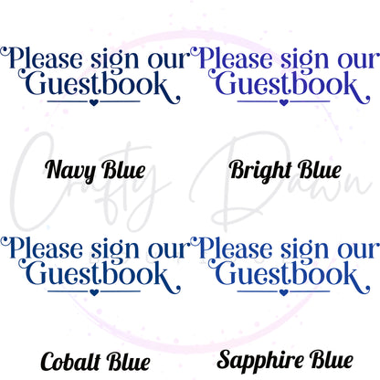 Please Sign Our Guestbook Acrylic Wedding Sign