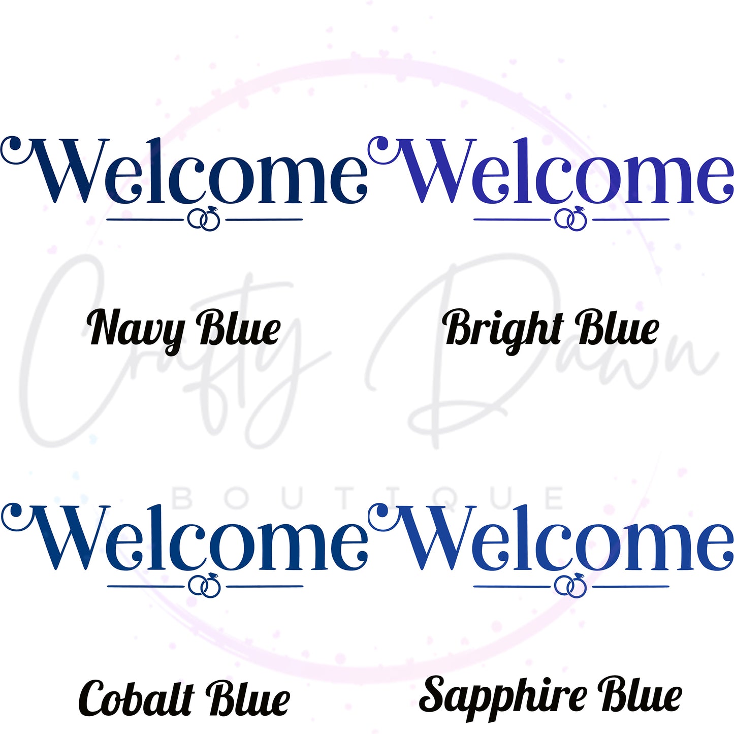 Welcome Acrylic Wedding Sign