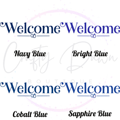 Welcome Acrylic Wedding Sign