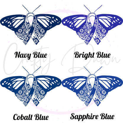 Ribbon Butterfly Decal