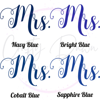 Mrs. Acrylic Wedding Sign