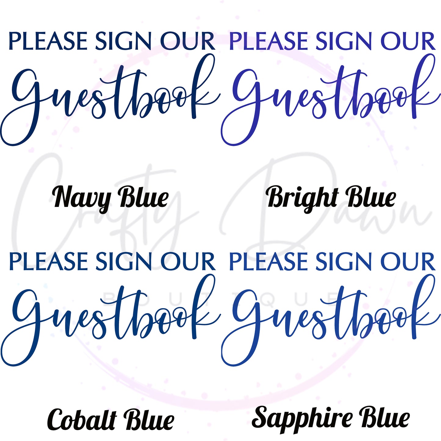 Please Sign Our Guestbook 2 Acrylic Wedding Sign