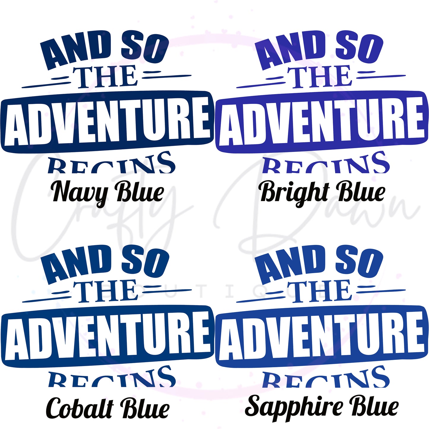 So The Adventure Begins Decal