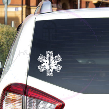 Star Of Life Mandala Decal