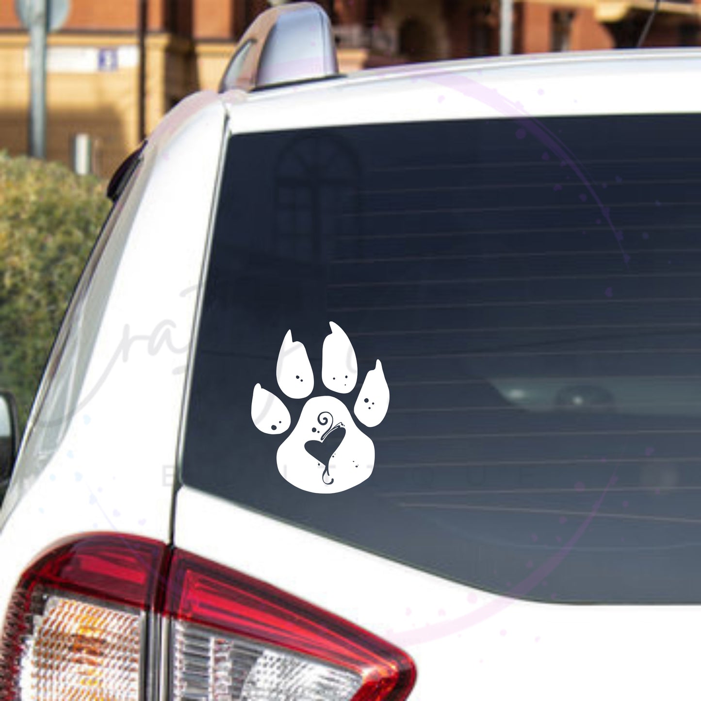 Paw Heart Decal