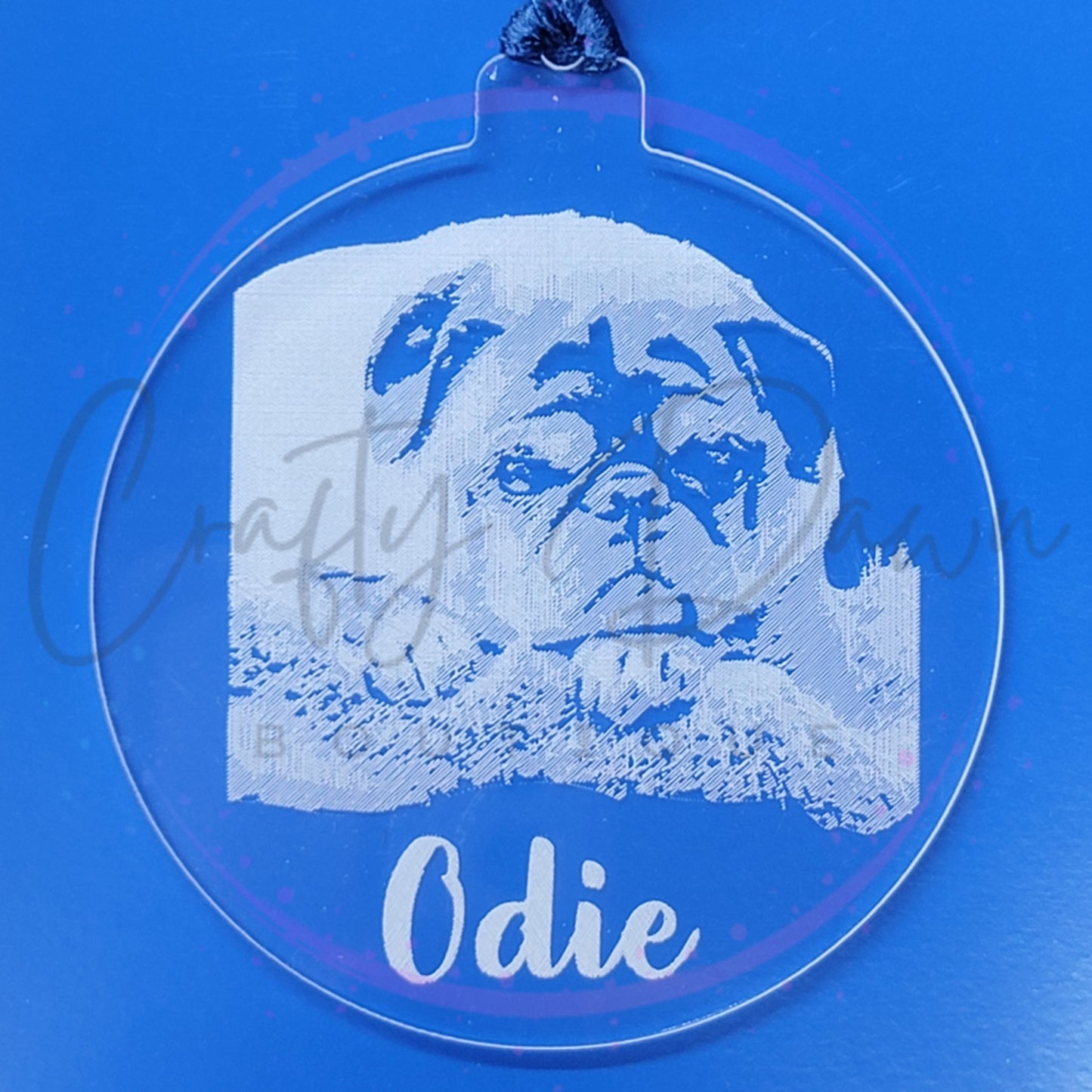 Custom Engraved Acrylic Ornament