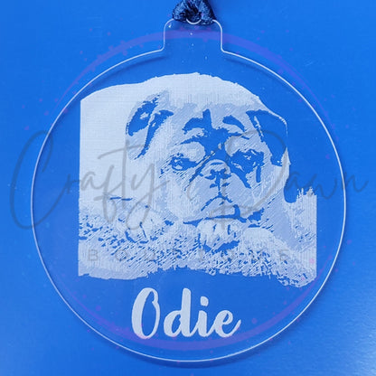 Custom Engraved Acrylic Ornament