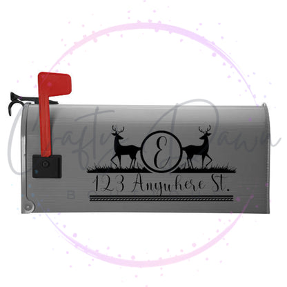 Deer Mailbox Decal