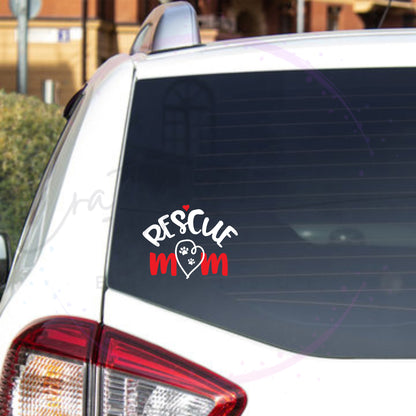 Rescue Mom Decal