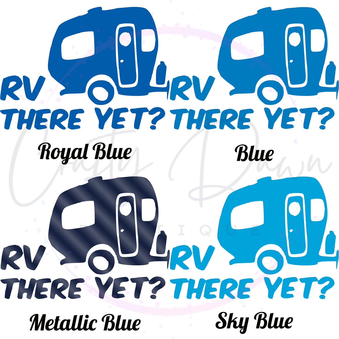 RV There Yet? Decal