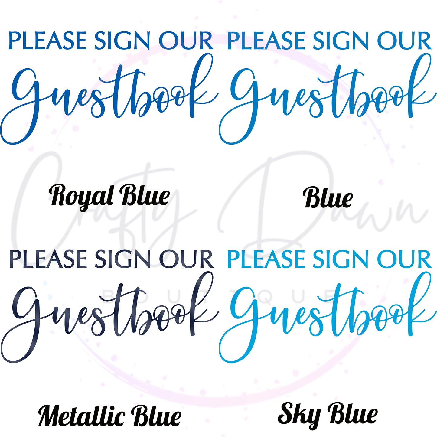 Please Sign Our Guestbook 2 Acrylic Wedding Sign