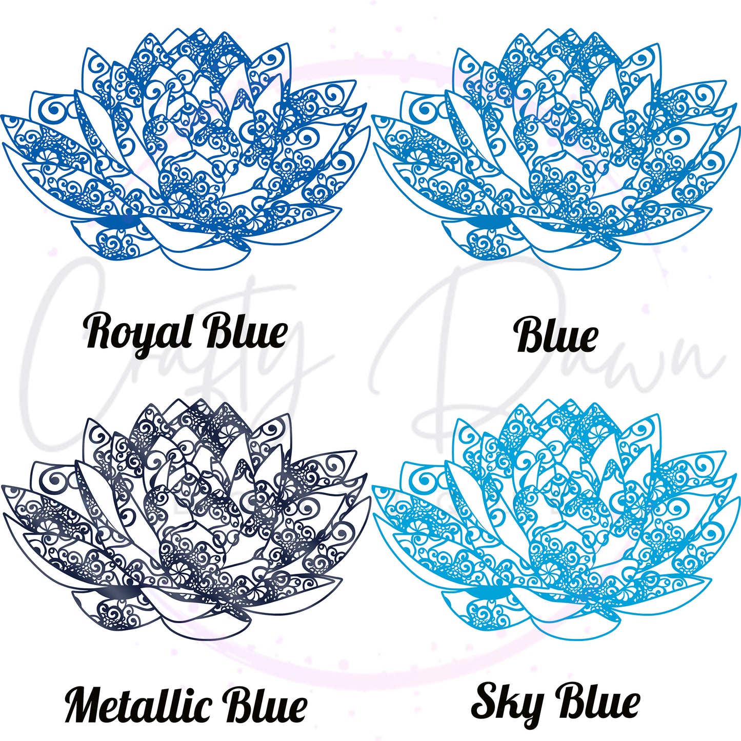 Lily Mandala Decal