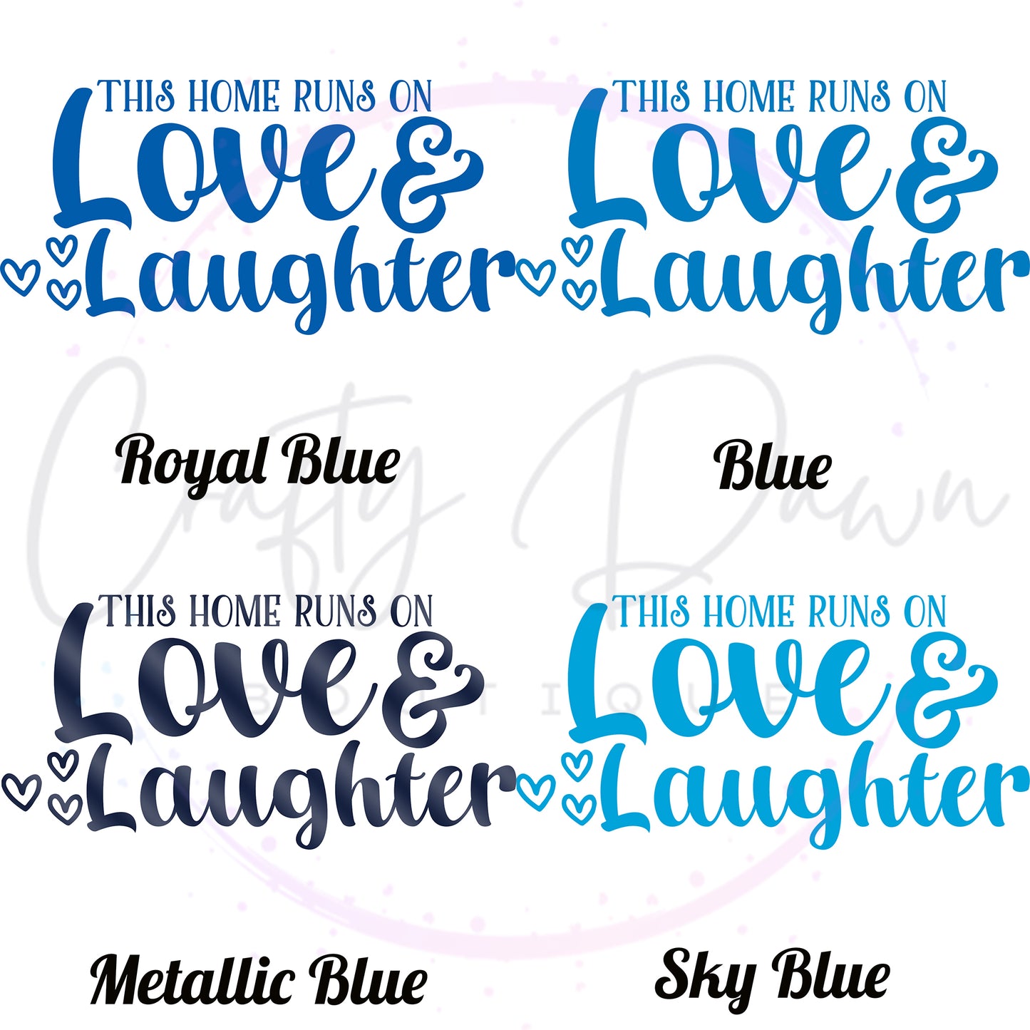 Love And Laughter Decal