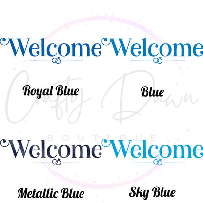 Welcome Acrylic Wedding Sign