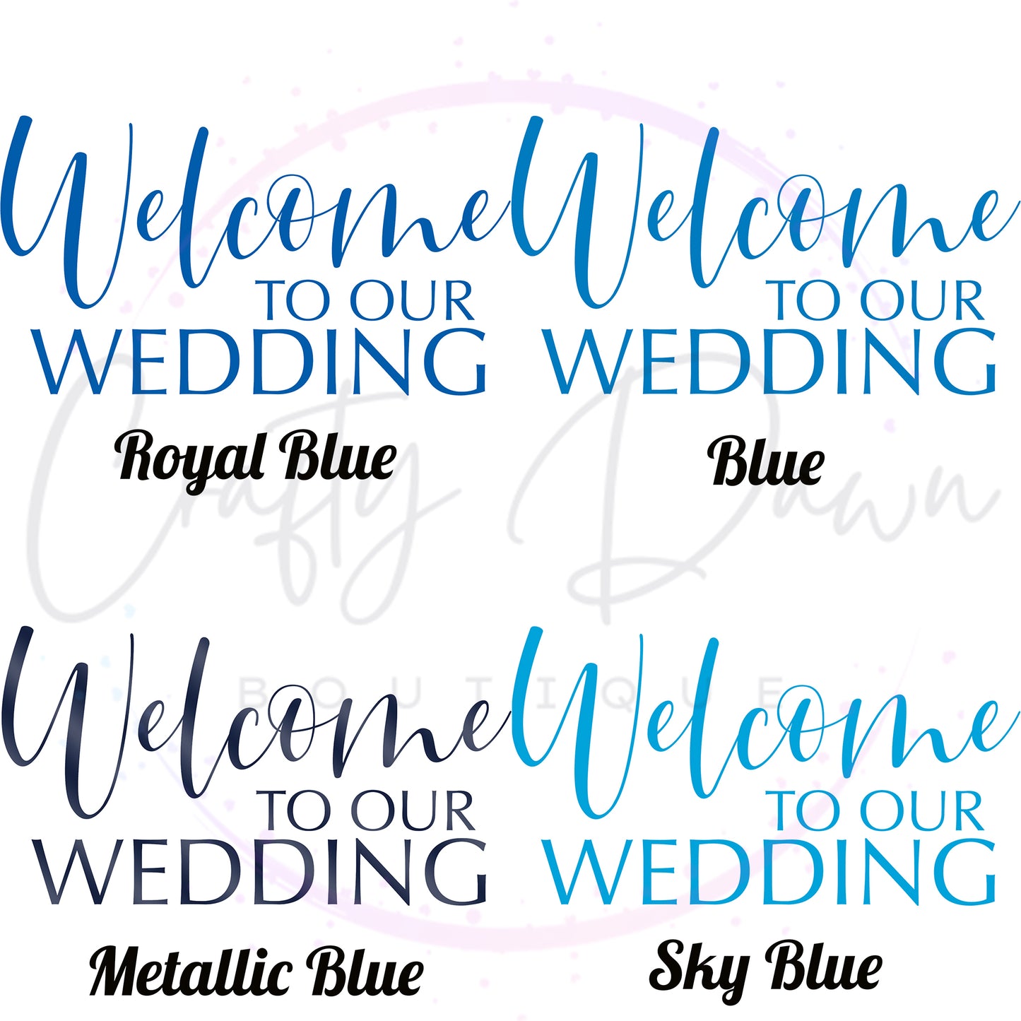 Welcome To Our Wedding Acrylic Wedding Sign