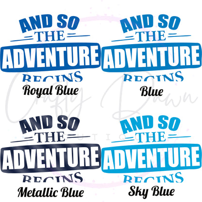 So The Adventure Begins Decal