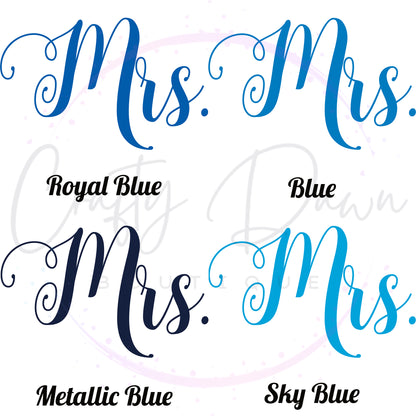 Mrs. Acrylic Wedding Sign