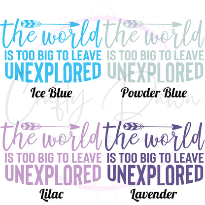 The World Is Too Big Decal