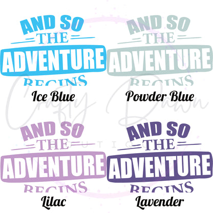 So The Adventure Begins Decal