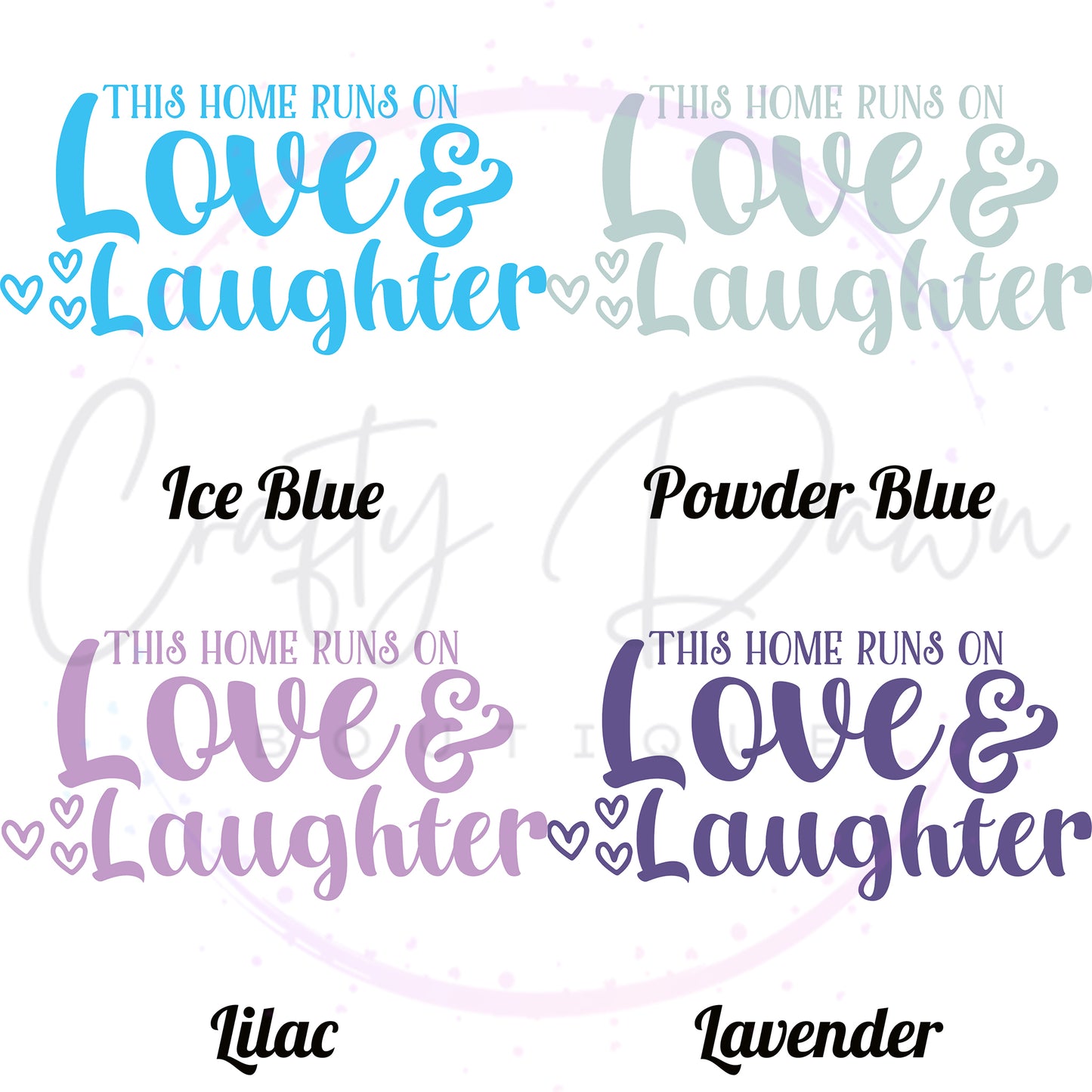 Love And Laughter Decal