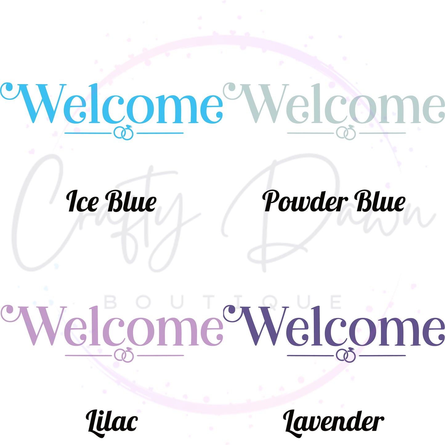 Welcome Acrylic Wedding Sign