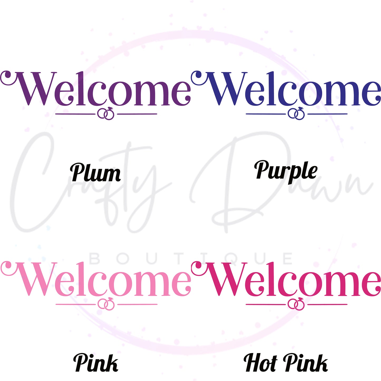 Welcome Acrylic Wedding Sign