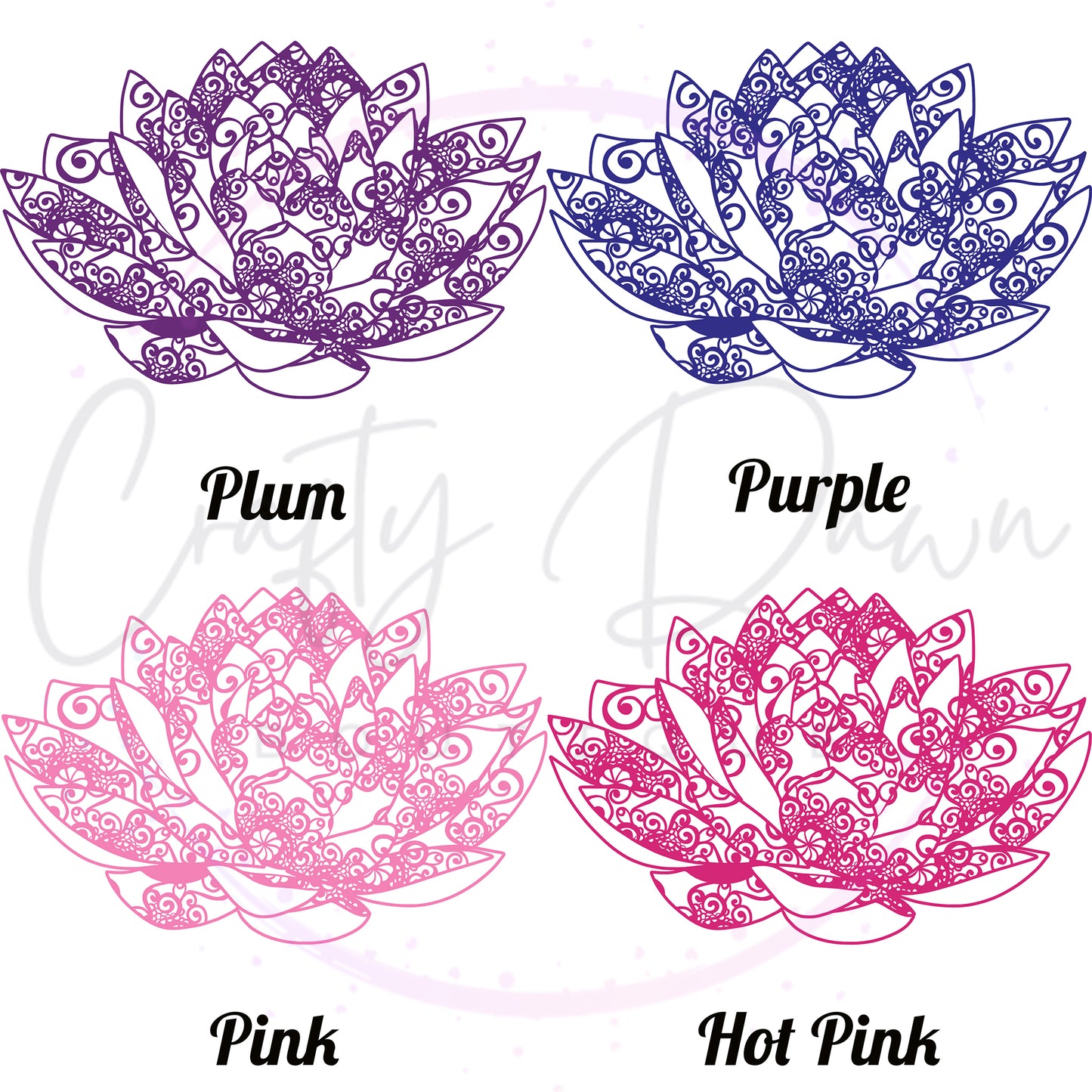 Lily Mandala Decal