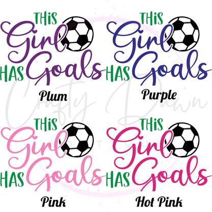 This Girl Has Goals Decal