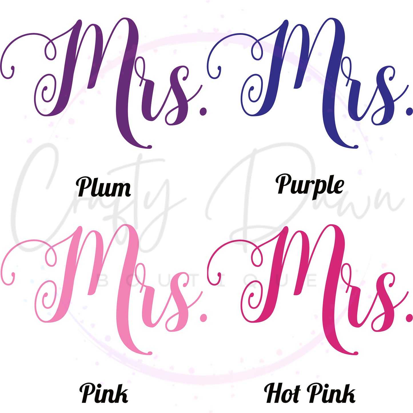 Mrs. Acrylic Wedding Sign