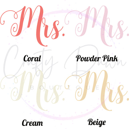 Mrs. Acrylic Wedding Sign