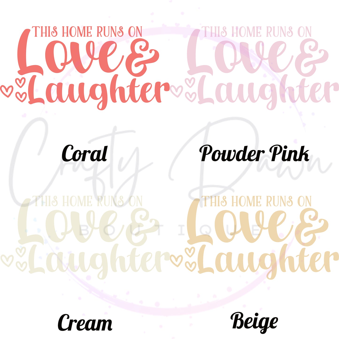 Love And Laughter Decal