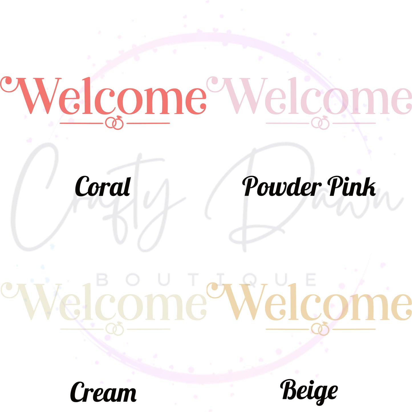 Welcome Acrylic Wedding Sign