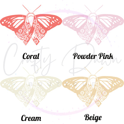 Ribbon Butterfly Decal