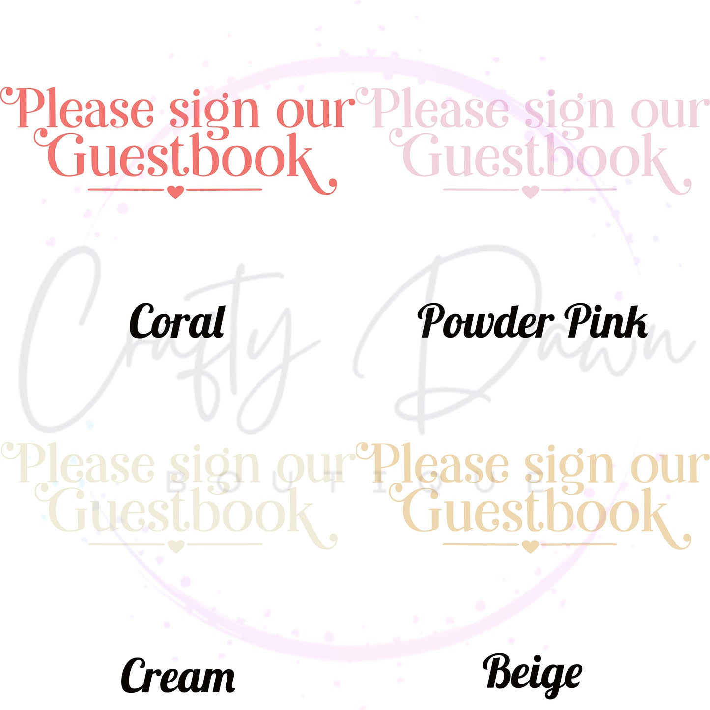 Please Sign Our Guestbook Acrylic Wedding Sign