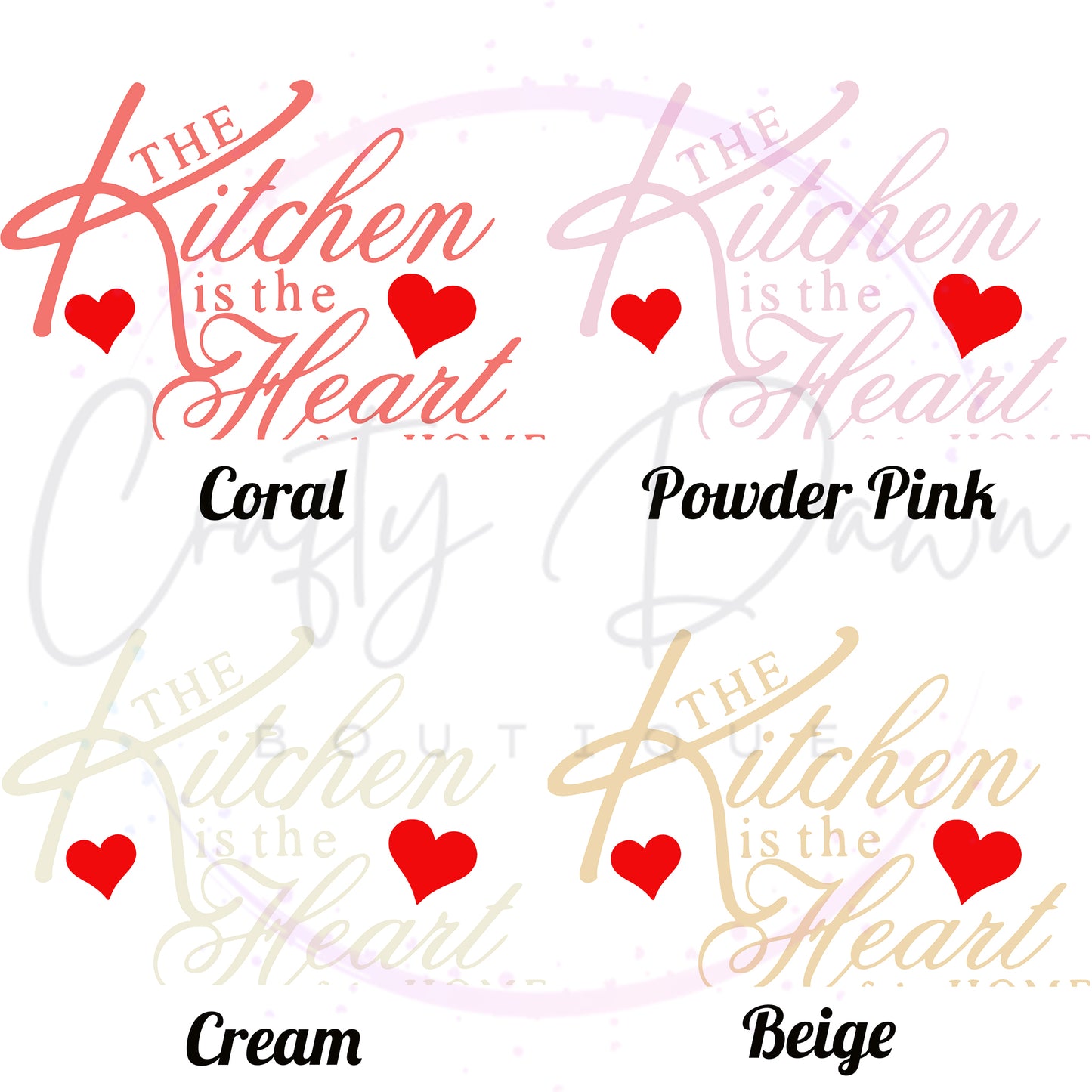 Kitchen Is The Heart Of The Home Decal