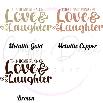 Love And Laughter Decal