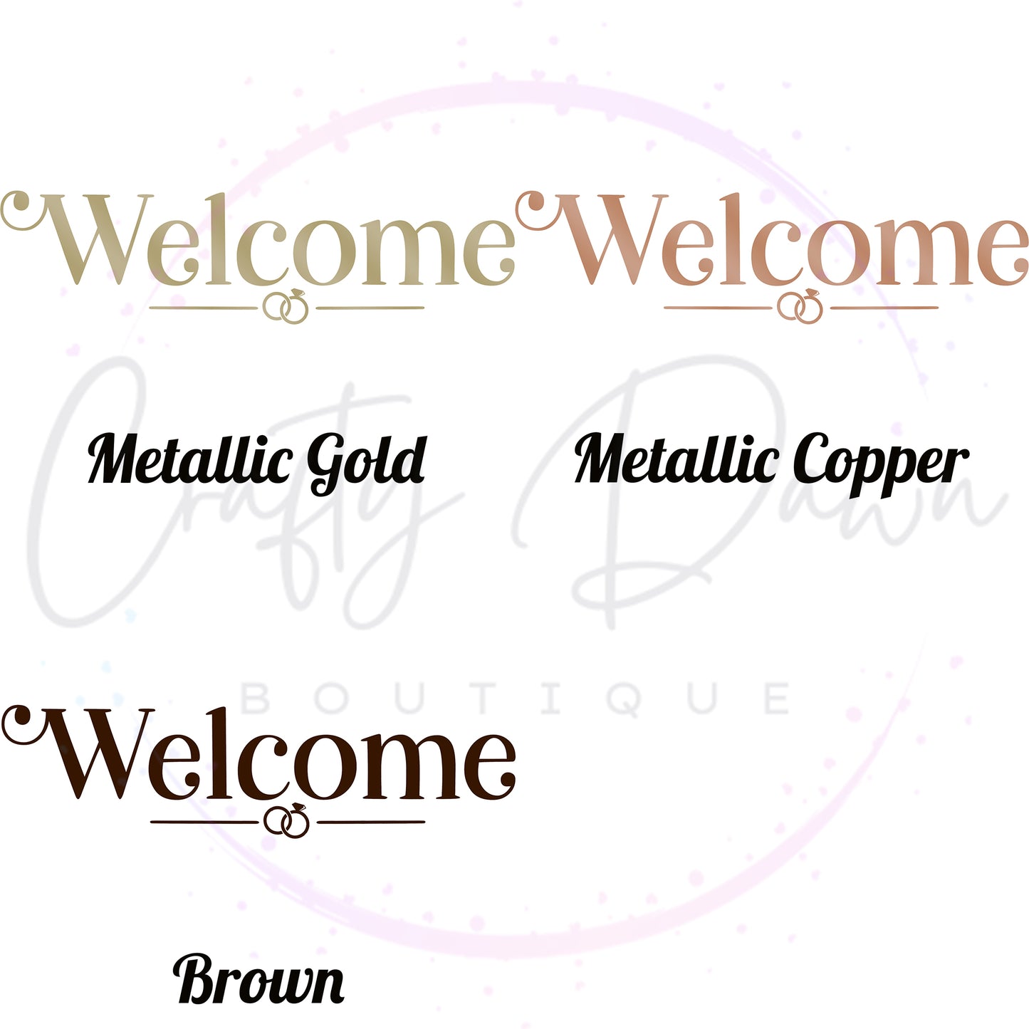 Welcome Acrylic Wedding Sign