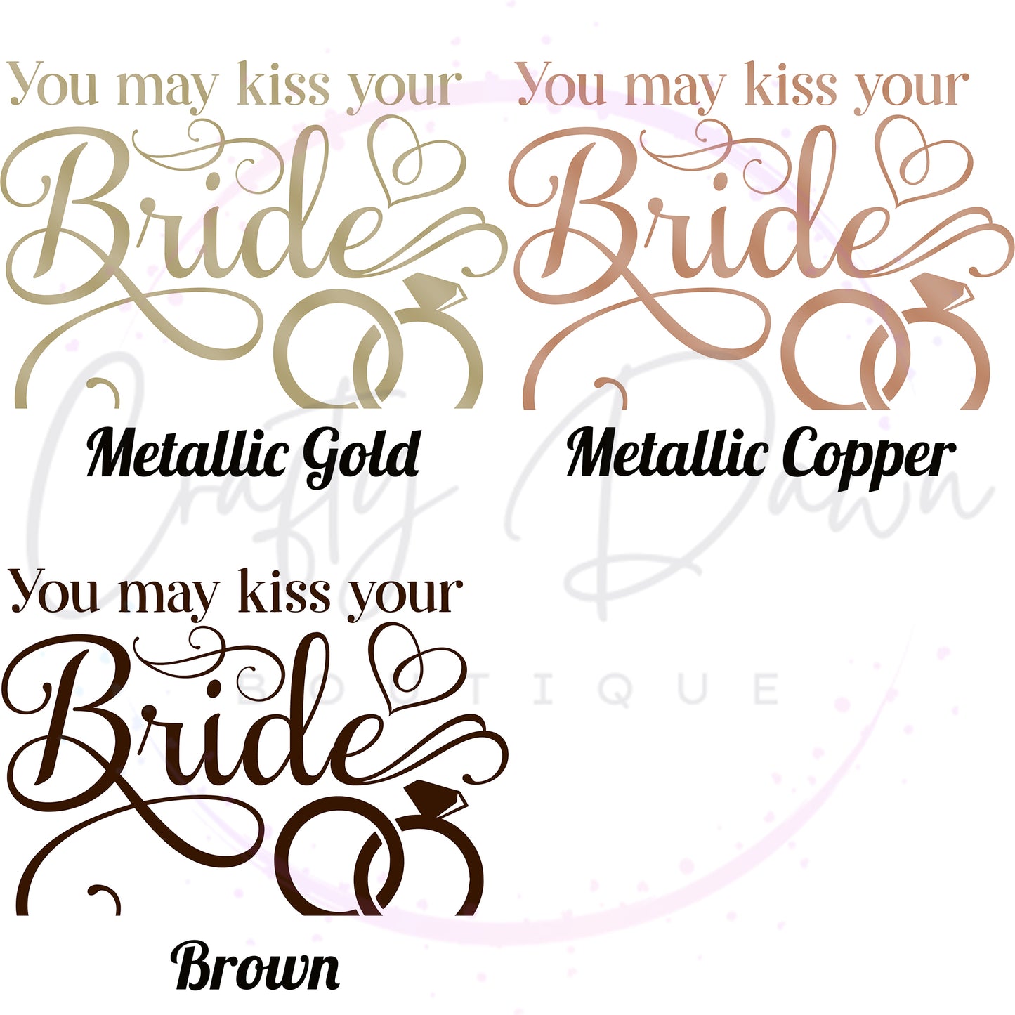 You May Kiss Your Bride Acrylic Wedding Sign