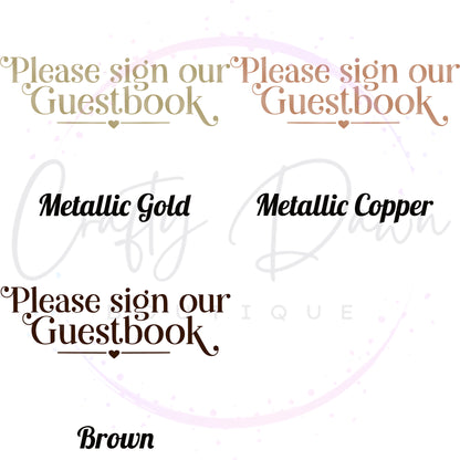 Please Sign Our Guestbook Acrylic Wedding Sign